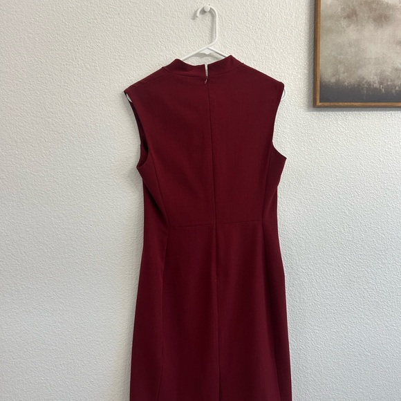 MM Lafleur Rich Burgundy Mini Dress size 6 - Picture 5 of 9
